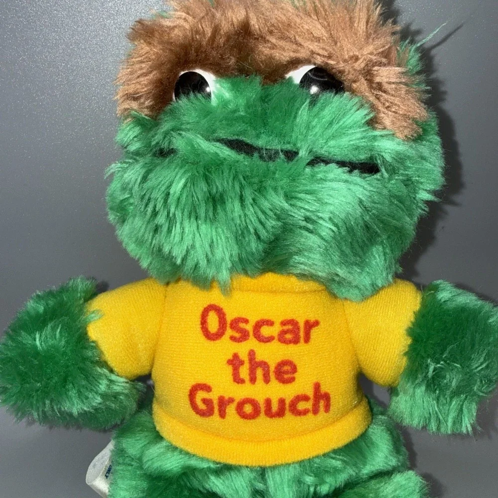 Oscar The Grouch Plush Hasbro Softies Sesame Street Stuffed 8